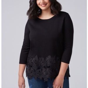 Lane Bryant lace detail sweater